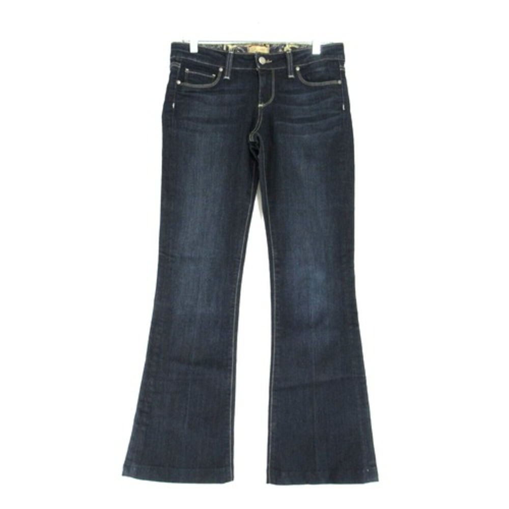 PAIGE Dark Wash Bootcut Jeans